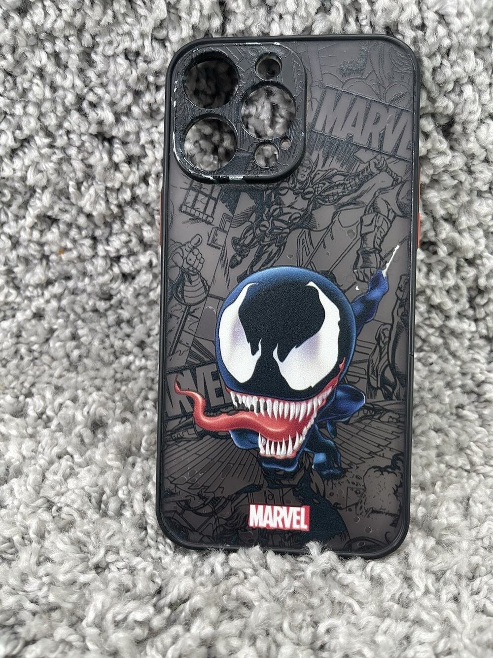 Cartoon Marvel Venom Spiderman Design Case Cover For iPhone 14 Pro Max